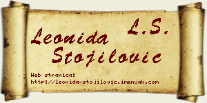 Leonida Stojilović vizit kartica